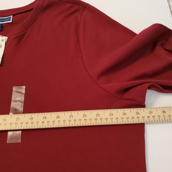 Karen Scott solid color long sleeve T-shirt women tops winter Size 3X . - Picture 8 of 9